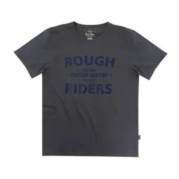 cafe 4 racer - Rusty Pistons Rough t-shirt grey - Rusty Pistons T-Shirts 