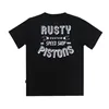 cafe 4 racer - Rusty Pistons Hulton t-shirt black - Rusty Pistons T-Shirts 