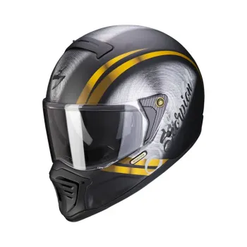 cafe 4 racer - Scorpion EXO-Combat EVO helmet graphite - Scorpion  SCORPION 