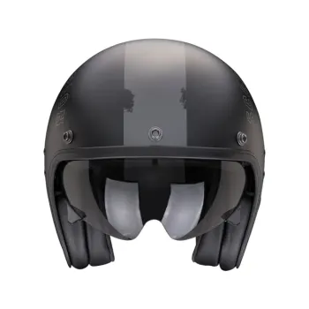 cafe 4 racer - Scorpion Belfast Evo helmet matt black/silver - Scorpion  SCORPION 