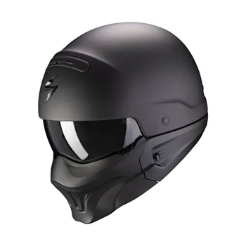cafe 4 racer - Scorpion Exo-Combat Evo Solid helmet matte black - Scorpion  SCORPION 