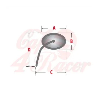 cafe 4 racer - HIGHSIDER mirror PHOENIX 2 - Highsider Standard mirrors 4054783041220