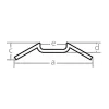 cafe 4 racer - Fehling Classic Chrome Clubman M-BAR 7/8" 22mm 694mm - Fehling Cafe Racer M-bars 4054783182053