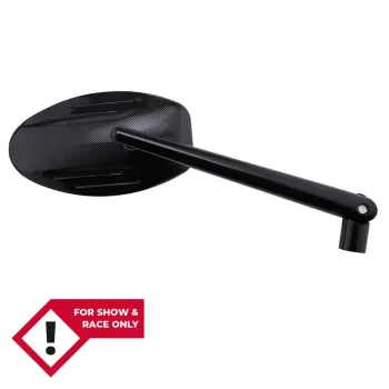 cafe 4 racer - NESS SCOOP CHROME MIRROR, LEFT - ARLEN NESS Standard mirrors 