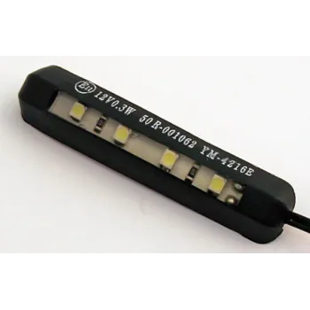cafe 4 racer - SHINY LED-LICE.PLATE LIGHT,FLEXIBLE,BLK - Shin Yo License plate lights 4054783033492