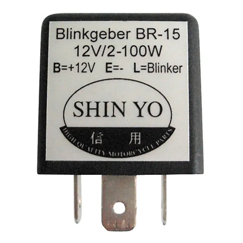 cafe 4 racer - SHINY FLASHER RELAY SY-02, 12 VDC, 1-100 W - Shin Yo Relé 4054783027026