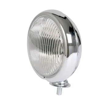 cafe 4 racer - HIGHSIDER 5 3/4 inch LED Headlight ATLANTA black/chrome - Highsider Headlights bottom mount 