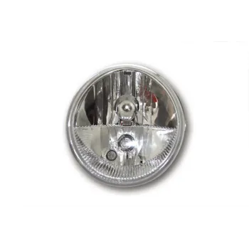 cafe 4 racer - SHINY HEADLIGHT OVAL,BLACK,12V H9+H11 - Shin Yo Headlights side mount 4054783163793
