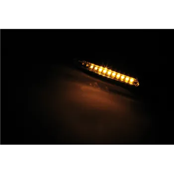 cafe 4 racer - SHINY LED UKAZOVATEĽ BEHU, ČIERNE PUZDRO - Shin Yo Sekvenčné plávajúce LED smerovky 4054783225705
