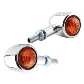 cafe 4 racer - LSL Scrambler Head Light, black/chrome - LSL Headlights side mount 4251342922918