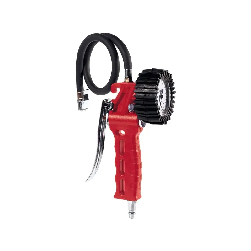 Aircraft, tire inflator with 0-10 bar gauge