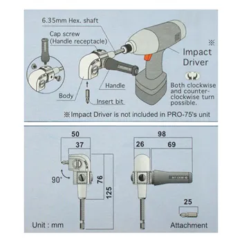 cafe 4 racer - Pro-75 L-Drive for electric drill - TENGTOOLS Others 