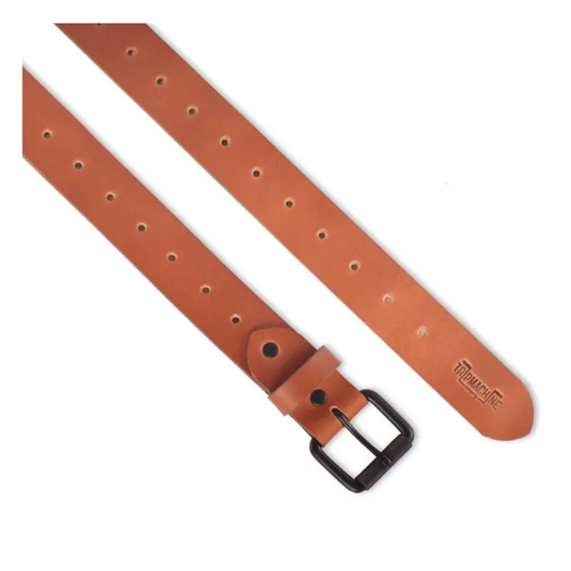 cafe 4 racer - Trip Machine Belt Single pin vintage tan - Tripmachine Opasok 