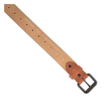 cafe 4 racer - Trip Machine Belt Single pin vintage tan - Tripmachine Opasok 