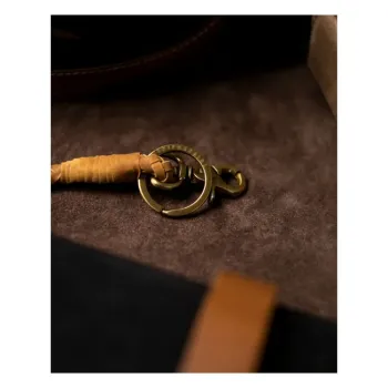 cafe 4 racer - Trip Machine Braided key chain tan - Tripmachine Key Chain 