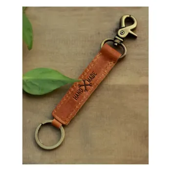 cafe 4 racer - Trip Machine Classic keyring vintage tan - Tripmachine Key Fobs 