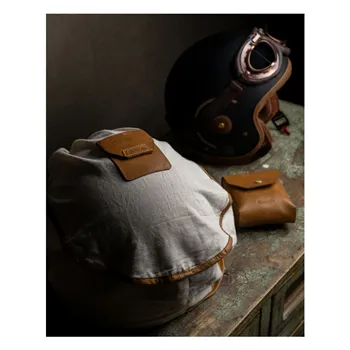 cafe 4 racer - Trip Machine Trooper helmová taška vintage tan - Tripmachine Tašky 
