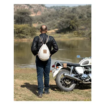 cafe 4 racer - Taška na prilbu Trip Machine Trooper tabakovo hnedá - Tripmachine Tašky 