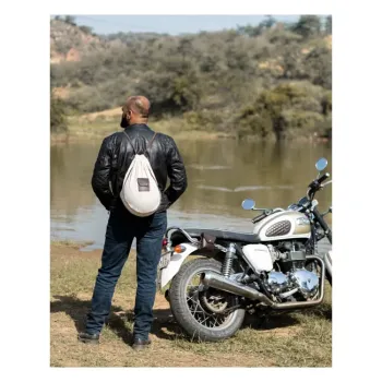 cafe 4 racer - Trip Machine Trooper helmet bag caffeine - Tripmachine Bags 