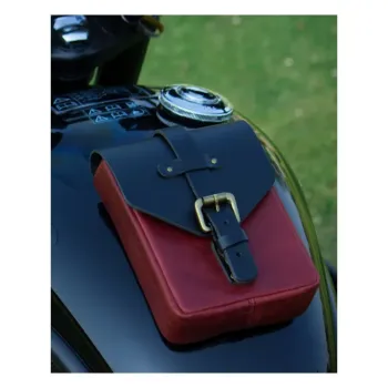 cafe 4 racer - Trip Machine, tank pouch / belt pouch. Cherry red - Tripmachine Tank vaky 