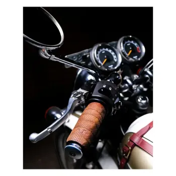 cafe 4 racer - Trip Machine Grips balia perforovaný tabak - Tripmachine Omototávky rukovätí 
