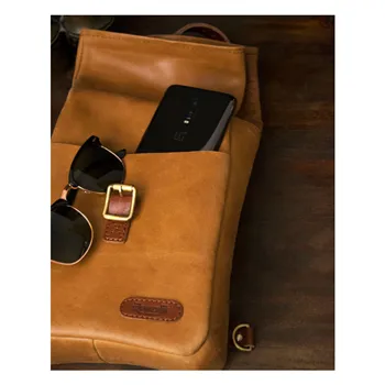 cafe 4 racer - Trip Machine Mini Pannier vintage tan - Tripmachine Tašky 