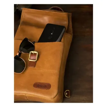 cafe 4 racer - Trip Machine Mini Pannier vintage tan - Tripmachine Tašky 