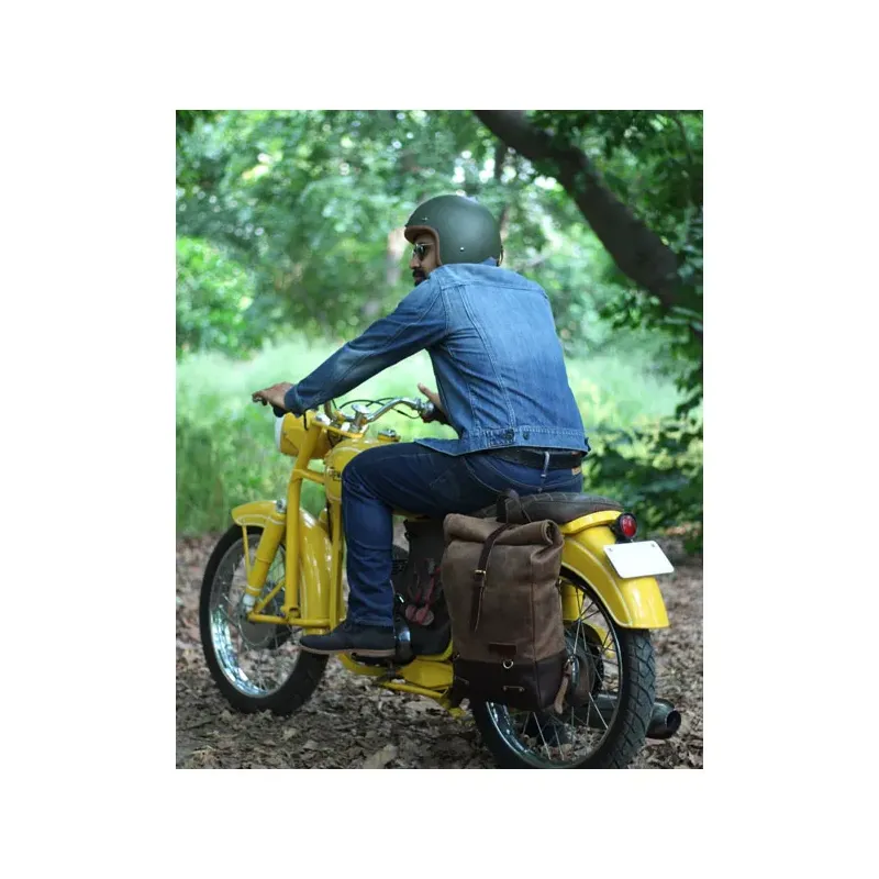cafe 4 racer - Trip Machine, Backpack/Saddlebag 15 liter. Tobacco brown - Tripmachine Bags 