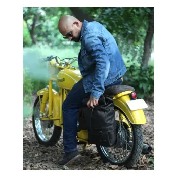 cafe 4 racer - Trip Machine Batohy na kola vintage tan - Tripmachine Tašky 
