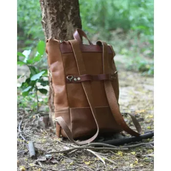 cafe 4 racer - Trip Machine Batoh panniers vintage tan - Tripmachine Tašky 