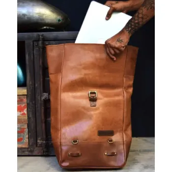 cafe 4 racer - Trip Machine Batohy na kola vintage tan - Tripmachine Tašky 