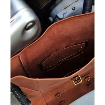 cafe 4 racer - Trip Machine Batoh panniers vintage tan - Tripmachine Tašky 