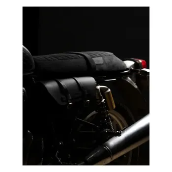 cafe 4 racer - Trip Machine Touring Seat RE Twins černý semiš - Tripmachine ROYAL ENFIELD Interceptor 650 