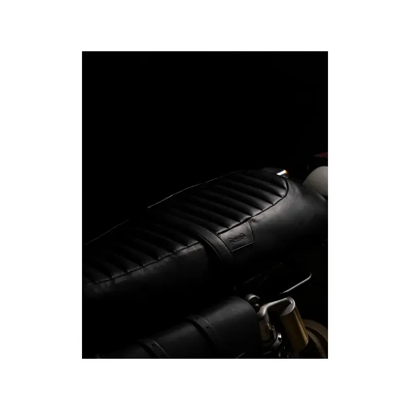 cafe 4 racer - Trip Machine Touring Seat RE Twins black leather - Tripmachine ROYAL ENFIELD Interceptor 650 