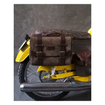 cafe 4 racer - Trip Machine, Warrior sedlová taška. Tabákově hnědá. - Tripmachine Tašky 