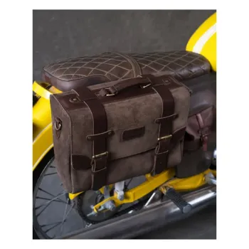cafe 4 racer - Trip Machine, Warrior sedlová taška. Tabákově hnědá. - Tripmachine Tašky 