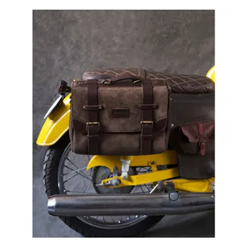 cafe 4 racer - Trip Machine, Warrior sedlová taška. Tabákově hnědá. - Tripmachine Tašky 