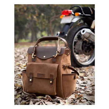 cafe 4 racer - Trip Machine, Outlander sedlová taška. Tabákově hnědá - Tripmachine Tašky 