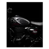 cafe 4 racer - Trip Machine, Diamantový kožený set podložky nádrže na benzín. Černý - Tripmachine Boční ochrana & Popruhy nádrže 