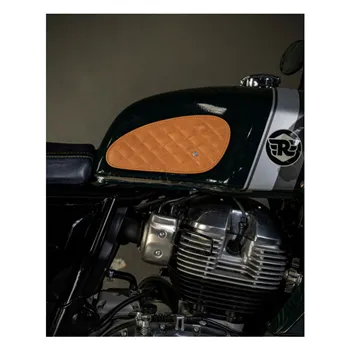 cafe 4 racer - Trip Machine Diamantová kožená nádrž - Tripmachine Ochranná bočnica & Popruhy na nádrž 