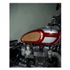 cafe 4 racer - Trip Machine, Diamantový kožený set podložky nádrže na benzín. Tabák - Tripmachine Boční ochranná & Popruhy  nádrže 