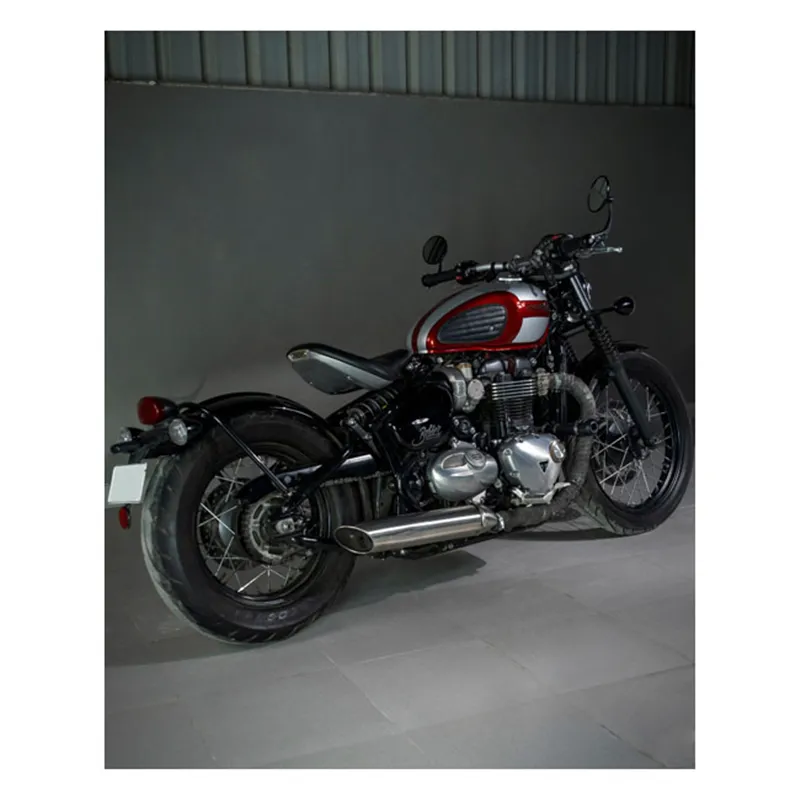 cafe 4 racer - Trip Machine, Classic leather tank pad set. Black - Tripmachine Tank pads & Straps & Stickers 