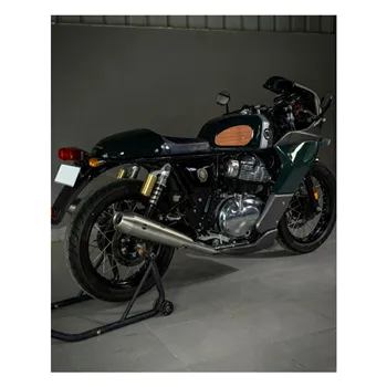 cafe 4 racer - Trip Machine, Klasický kožený set nášivek na nádrž. Tabák - Tripmachine Boční ochrana & Popruhy nádrže 