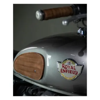 cafe 4 racer - Trip Machine, Klasický kožený set nášivek na nádrž. Tabák - Tripmachine Boční ochrana & Popruhy nádrže 