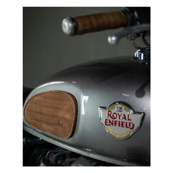 cafe 4 racer - Trip Machine, Klasický kožený set nášivek na nádrž. Tabák - Tripmachine Boční ochrana & Popruhy nádrže 