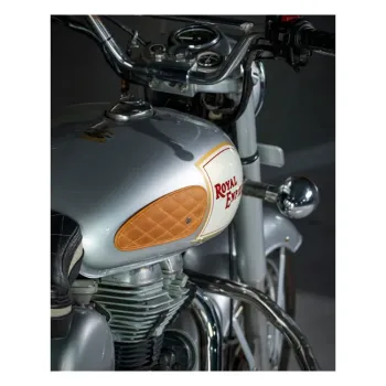cafe 4 racer - Trip Machine, Mini Diamond tank pads. Tan - Tripmachine Boční ochrana & Popruhy nádrže 