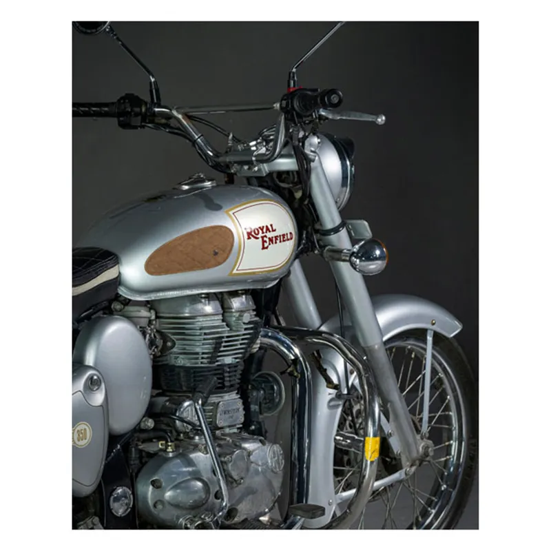 cafe 4 racer - Trip Machine Diamond mini kožený tankpad hnedý - Tripmachine Ochranná bočnica & Popruhy na nádrž 