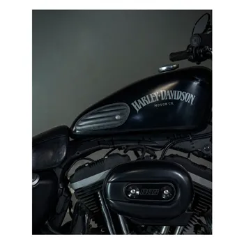 cafe 4 racer - Trip Machine, Mini Classic leather tank pads. Black - Tripmachine Tank pads & Straps & Stickers 