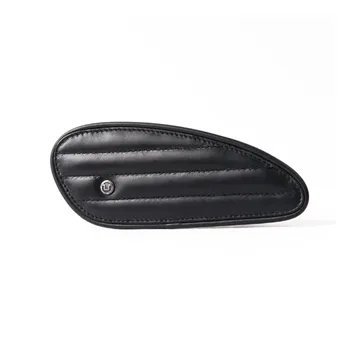 cafe 4 racer - Trip Machine, Mini Classic leather tank pads. Black - Tripmachine Tank pads & Straps & Stickers 