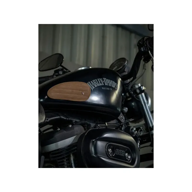 cafe 4 racer - Trip Machine, Mini Classic leather tank pads. Tobacco - Tripmachine Tank pads & Straps & Stickers 